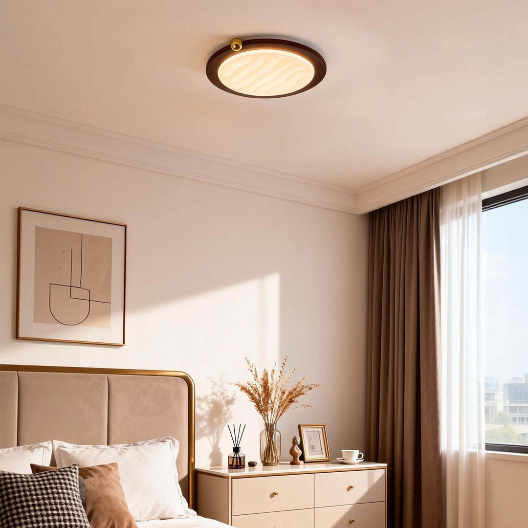 Wevre Round Ceiling Light – Nordic Vintage Acrylic Fixture