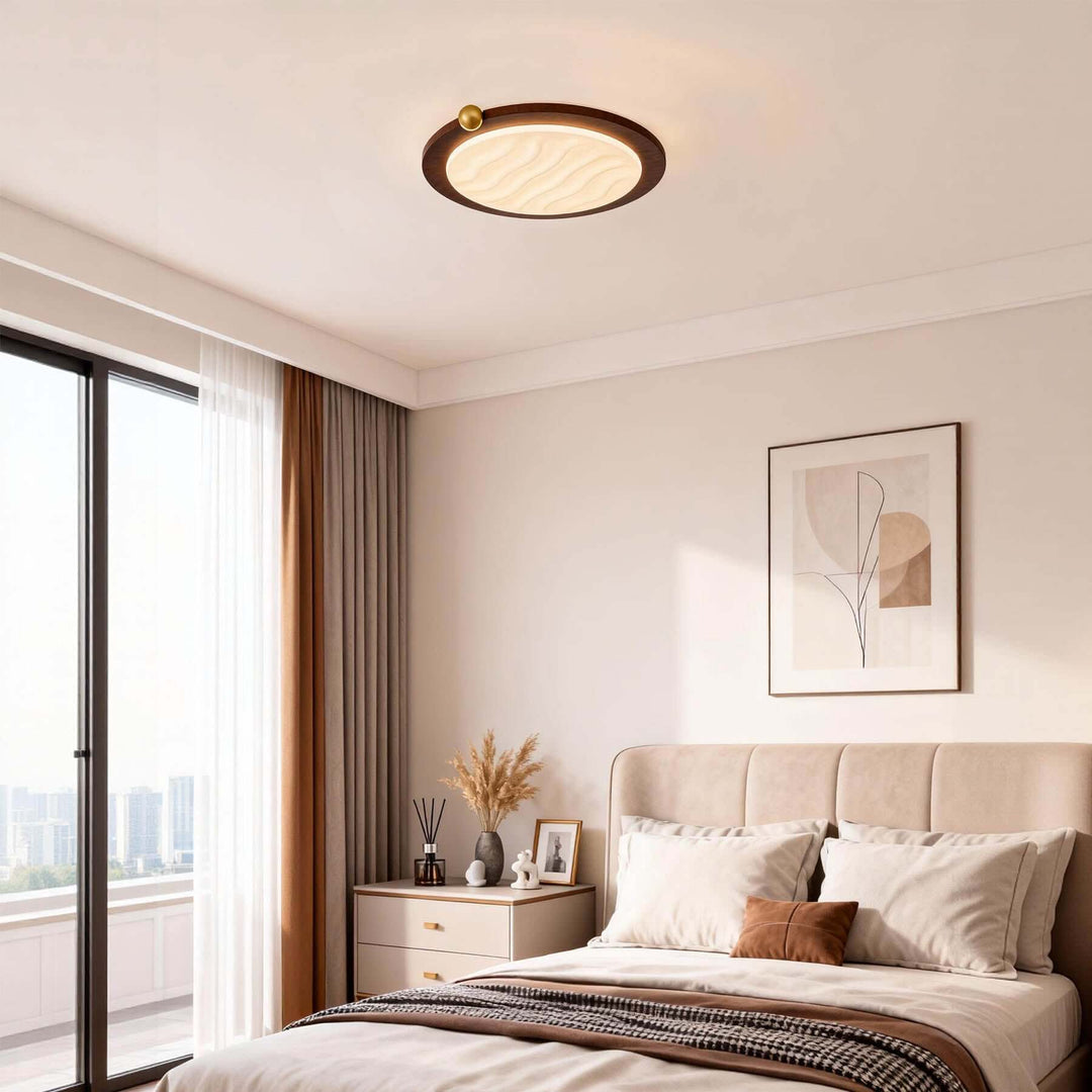 Wevre Round Ceiling Light – Nordic Vintage Acrylic Fixture