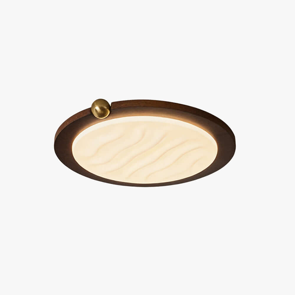 Wevre Round Ceiling Light – Nordic Vintage Acrylic Fixture