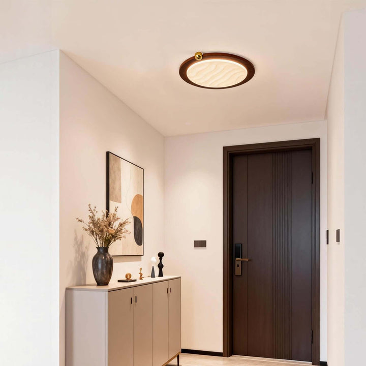 Wevre Round Ceiling Light – Nordic Vintage Acrylic Fixture
