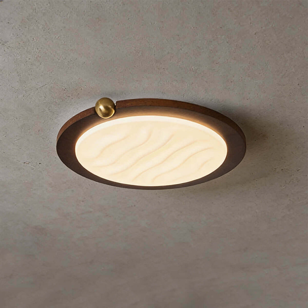 Wevre Round Ceiling Light – Nordic Vintage Acrylic Fixture