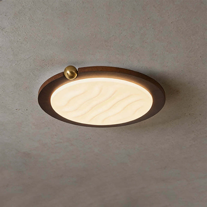Wevre Round Ceiling Light – Nordic Vintage Acrylic Fixture
