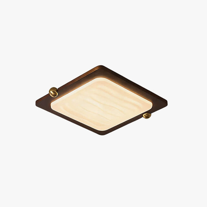 Wevre Square Ceiling Light – Nordic Vintage Acrylic Bedroom Light