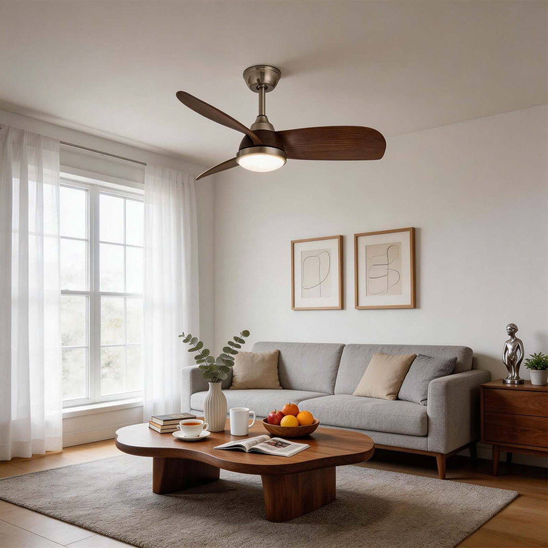 Wexil Ceiling Fan Light - Scandi Minimalist ABS Light