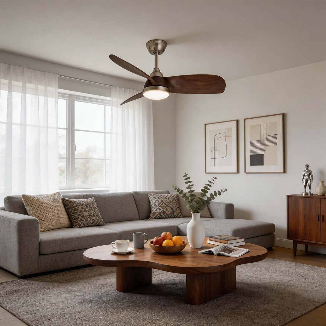 Wexil Ceiling Fan Light - Scandi Minimalist ABS Light