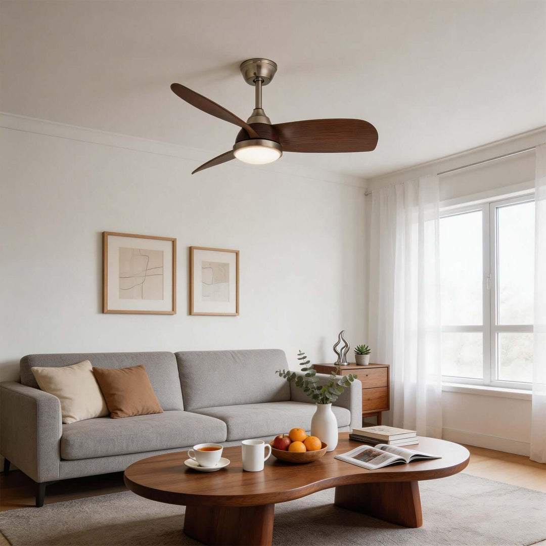 Wexil Ceiling Fan Light - Scandi Minimalist ABS Light