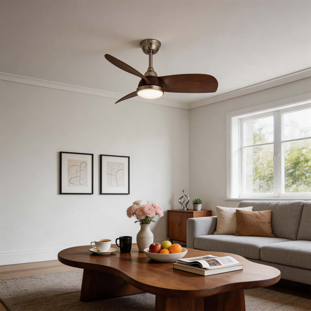 Wexil Ceiling Fan Light - Scandi Minimalist ABS Light