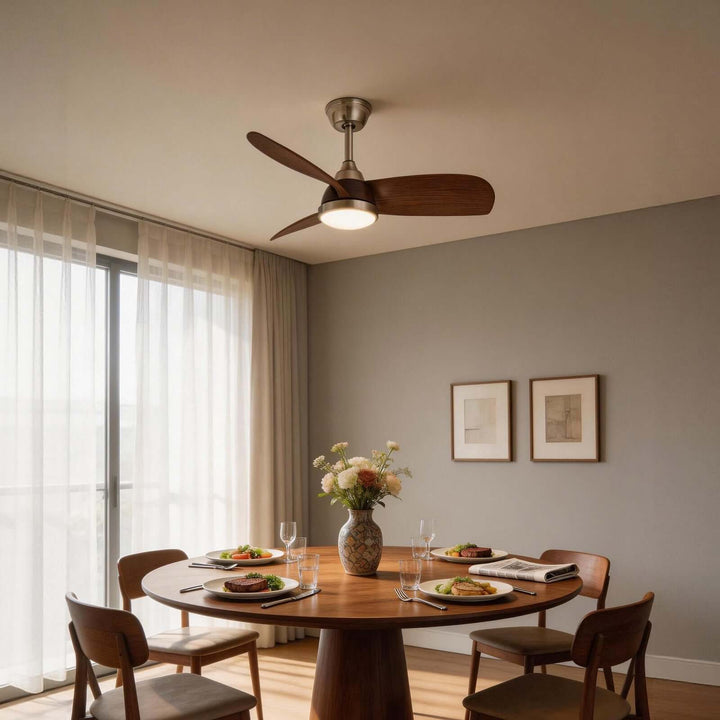 Wexil Ceiling Fan Light - Scandi Minimalist ABS Light