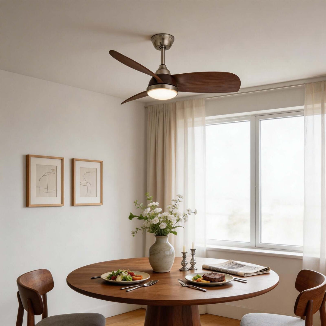 Wexil Ceiling Fan Light - Scandi Minimalist ABS Light