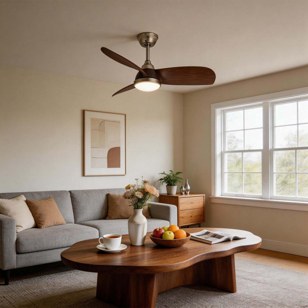 Wexil Ceiling Fan Light - Scandi Minimalist ABS Light