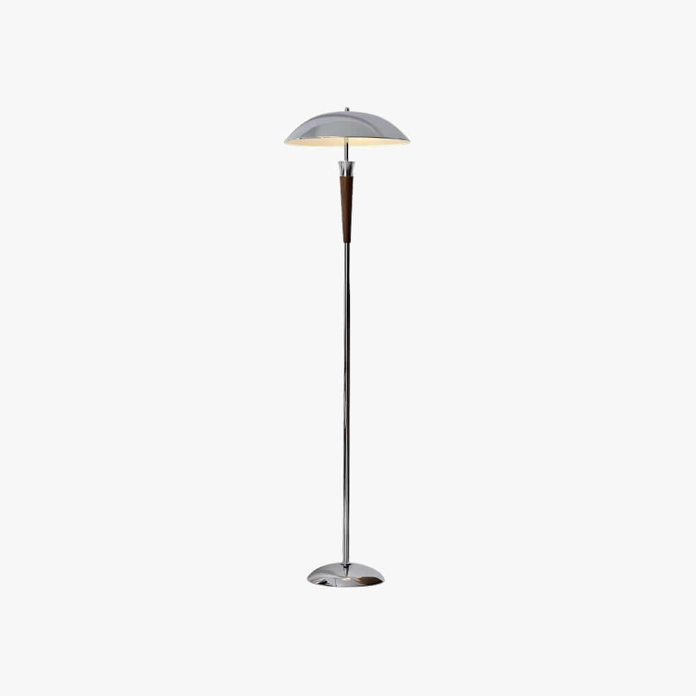 Wivelo Floor Lamp – Tall Chrome Mushroom Metal Lamp
