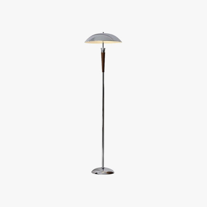 Wivelo Floor Lamp – Tall Chrome Mushroom Metal Lamp