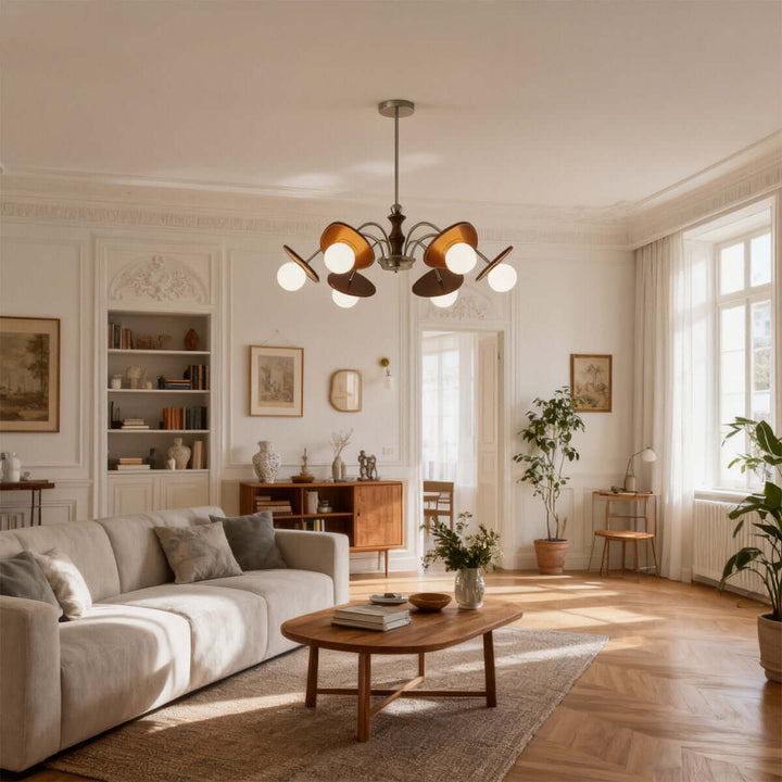Moyen Chandelier – Nordic Minimalist Retro Living Room Lamp
