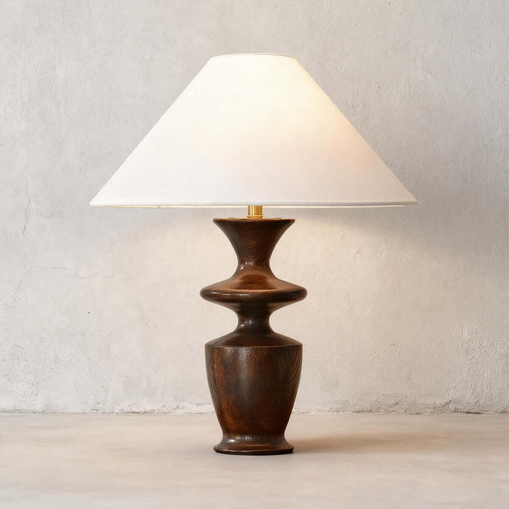 Zoriva Table Lamp – Wabi-Sabi Style Vintage French Wood Decor Light