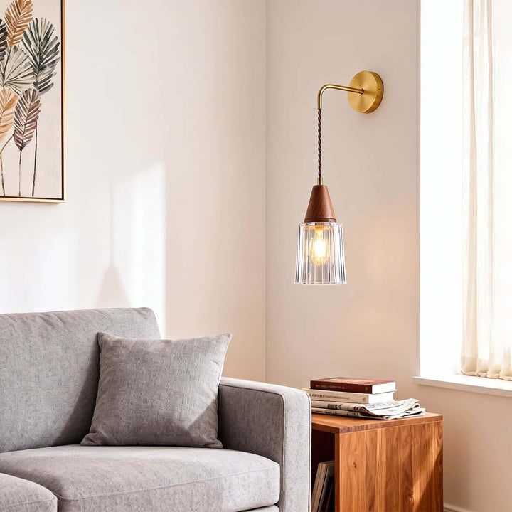 Parve Wall Light - Modern Classic Chic Glass Decorative Sconce