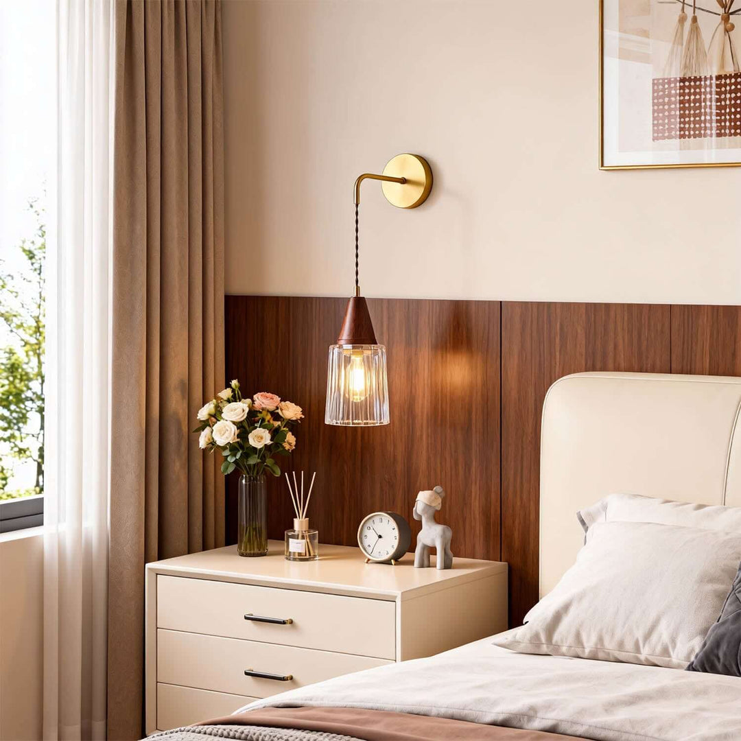 Parve Wall Light - Modern Classic Chic Glass Decorative Sconce