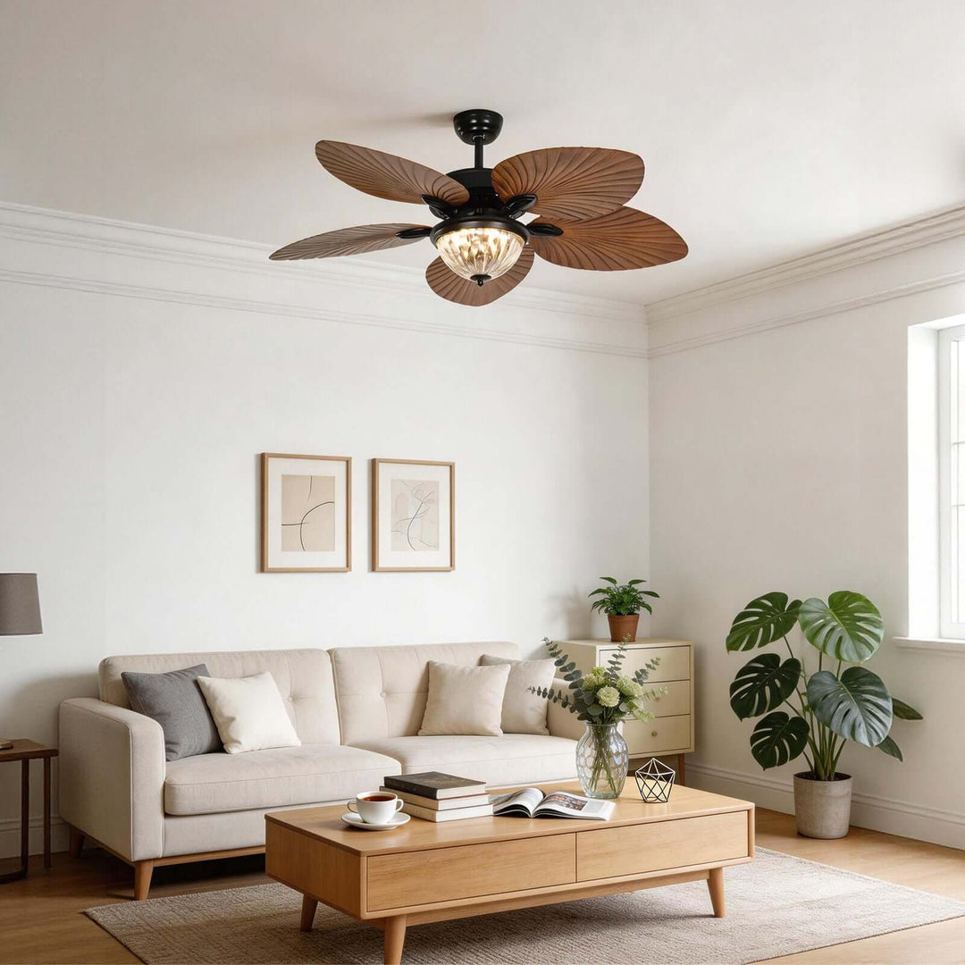 Xalcor Ceiling Fan Light | French Style Glass Light