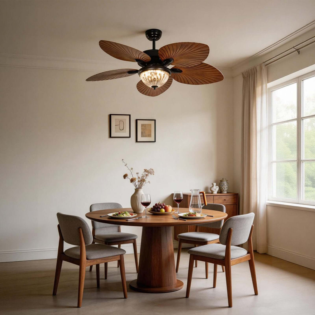 Xalcor Ceiling Fan Light | French Style Glass Light