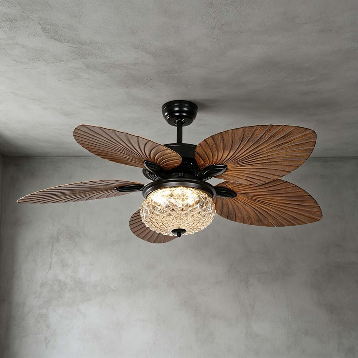Xalcor Ceiling Fan Light | French Style Glass Light