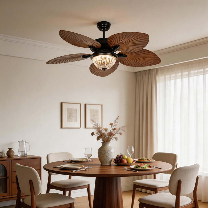 Xalcor Ceiling Fan Light | French Style Glass Light