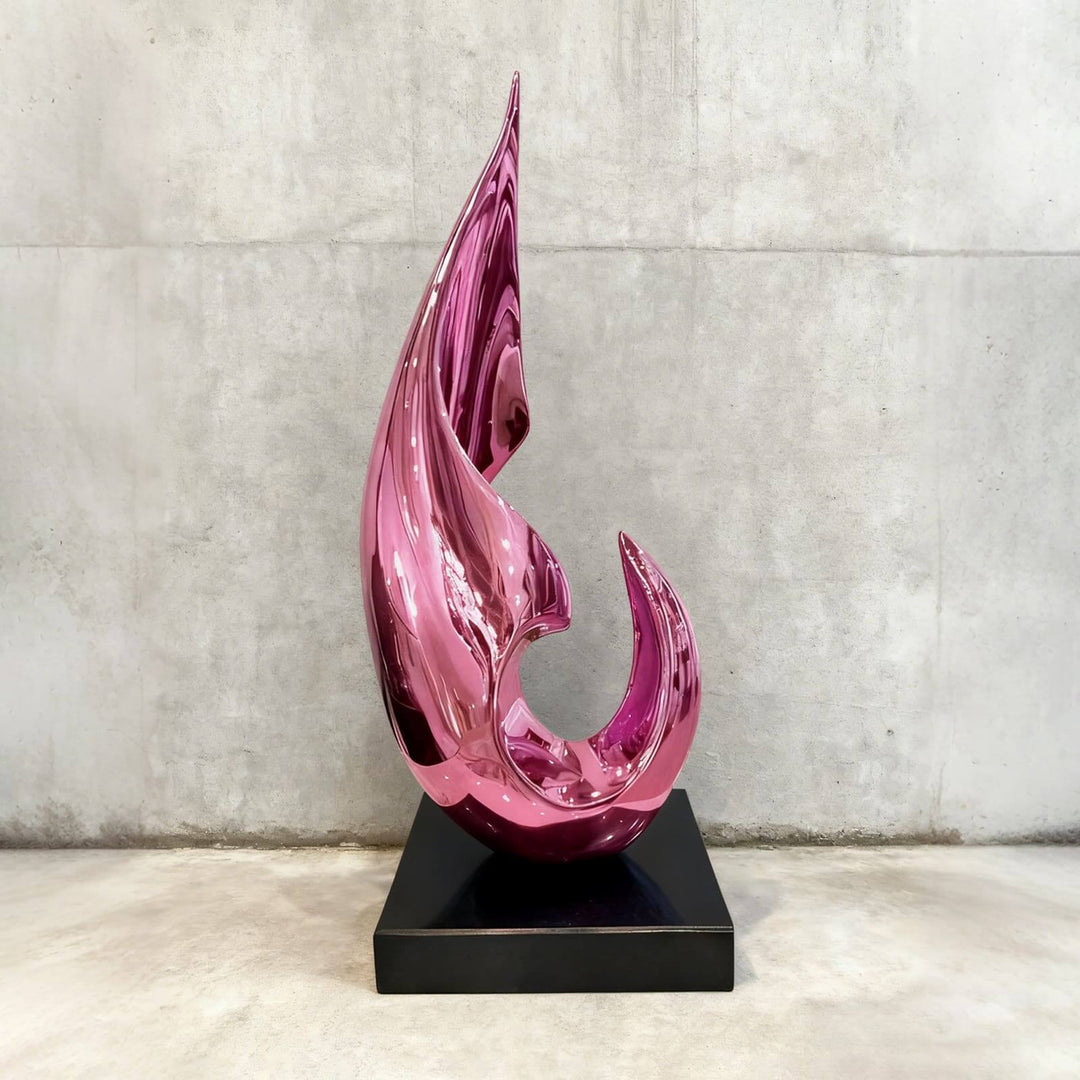 Xalvion Art Deco Table Lamp – Unique Blue Flame Light