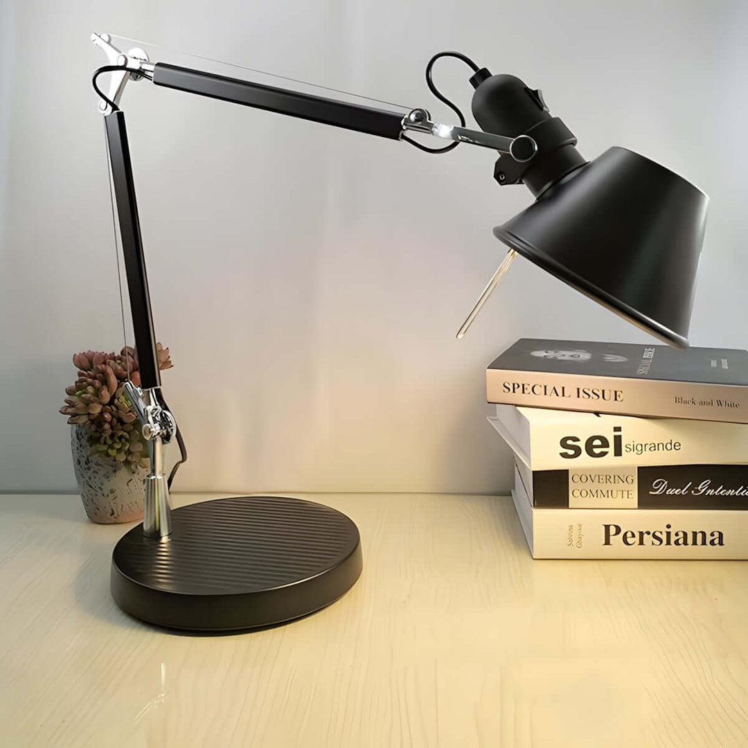 Xirula Table Lamp | Modern Industrial Style Swing Arm Reading Lamp