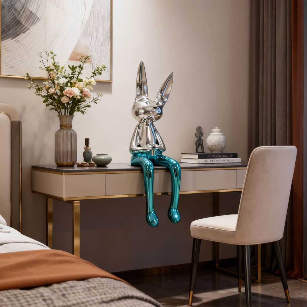 Xunelo Rabbit Sculpture – Living Room Decorative Ornament