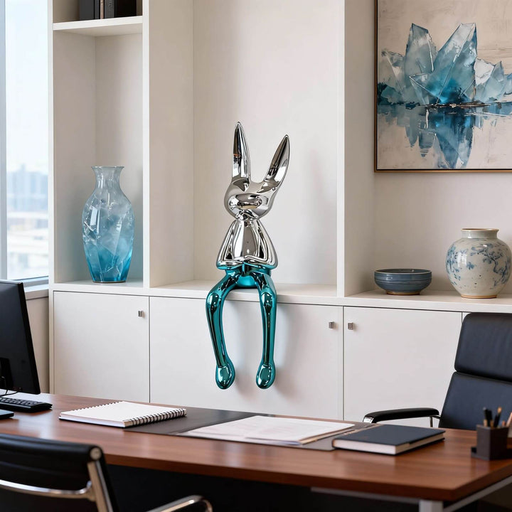 Xunelo Rabbit Sculpture – Living Room Decorative Ornament