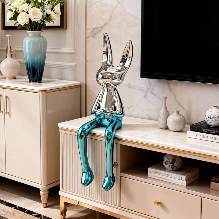 Xunelo Rabbit Sculpture – Living Room Decorative Ornament