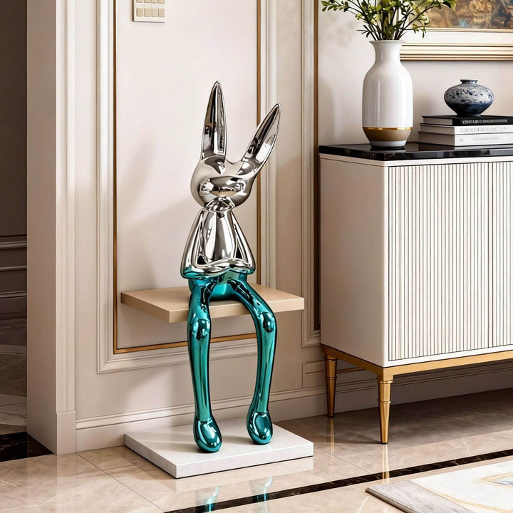 Xunelo Rabbit Sculpture – Living Room Decorative Ornament