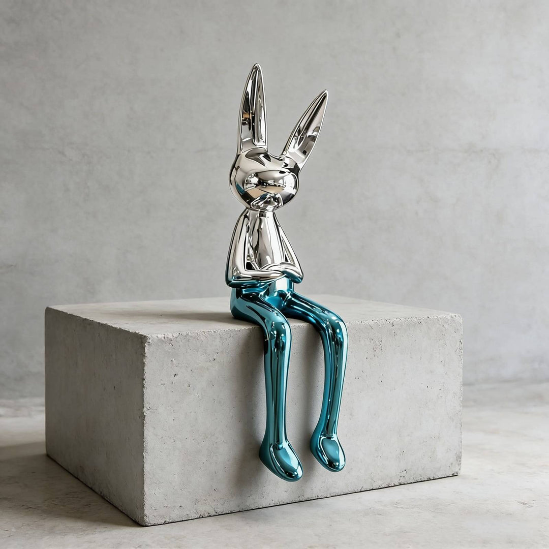 Xunelo Rabbit Sculpture – Living Room Decorative Ornament