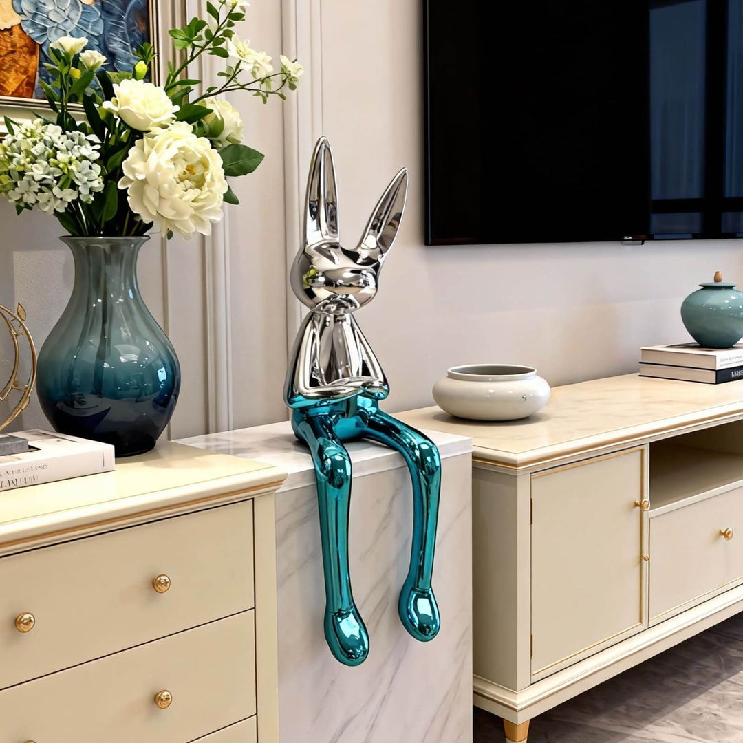 Xunelo Rabbit Sculpture – Living Room Decorative Ornament