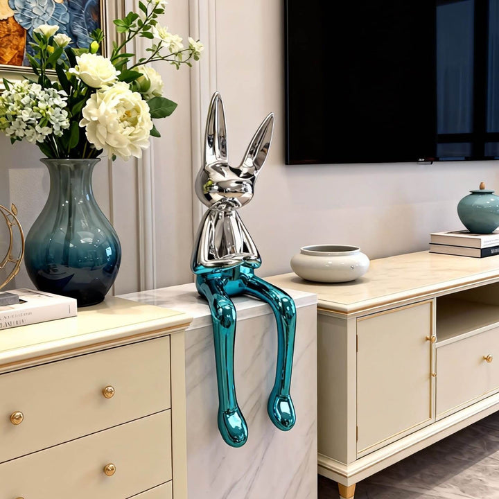 Xunelo Rabbit Sculpture – Living Room Decorative Ornament
