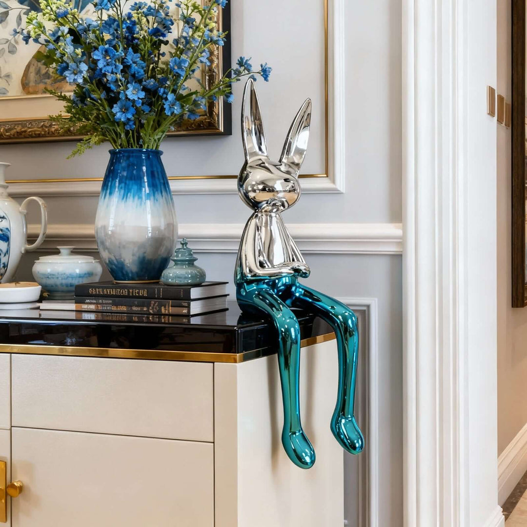 Xunelo Rabbit Sculpture – Living Room Decorative Ornament