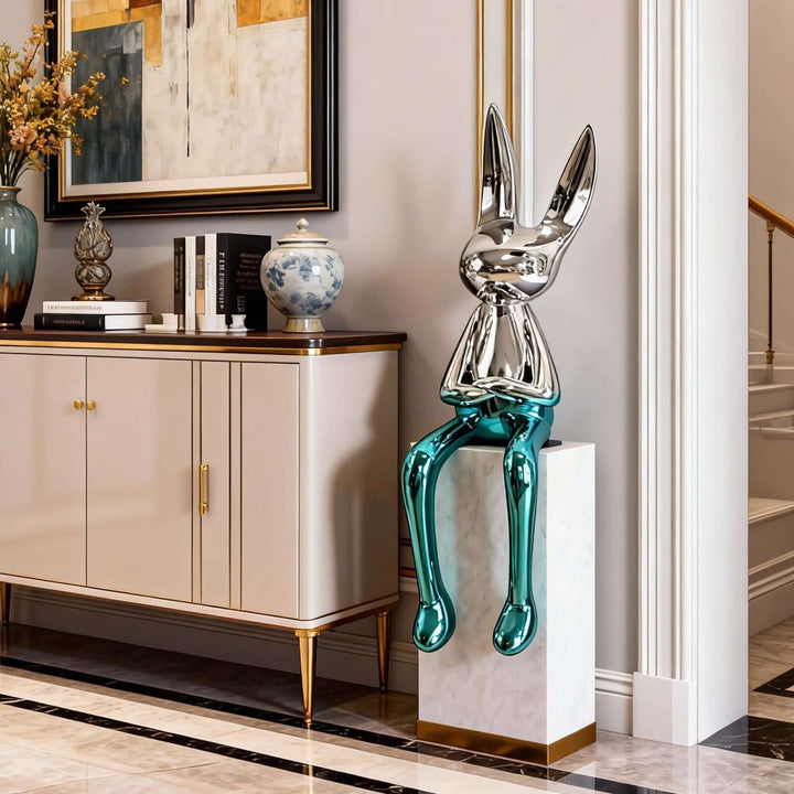 Xunelo Rabbit Sculpture – Living Room Decorative Ornament