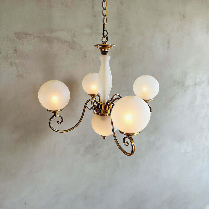 Xylen Chandelier – Vintage French Glass Chandelier