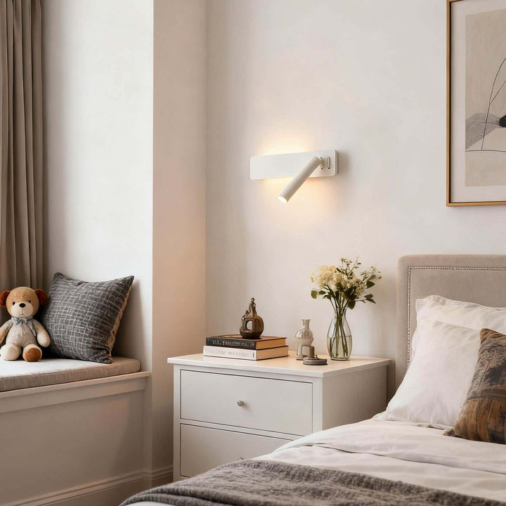 Xylora Wall Light – Modern Minimalist Bedside Sconce