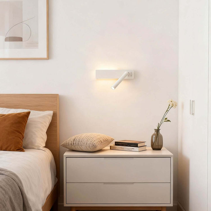 Xylora Wall Light – Modern Minimalist Bedside Sconce