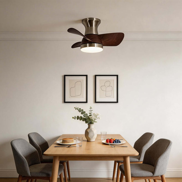 Xyzor Ceiling Fan Light - Contemporary ABS Bedroom Light