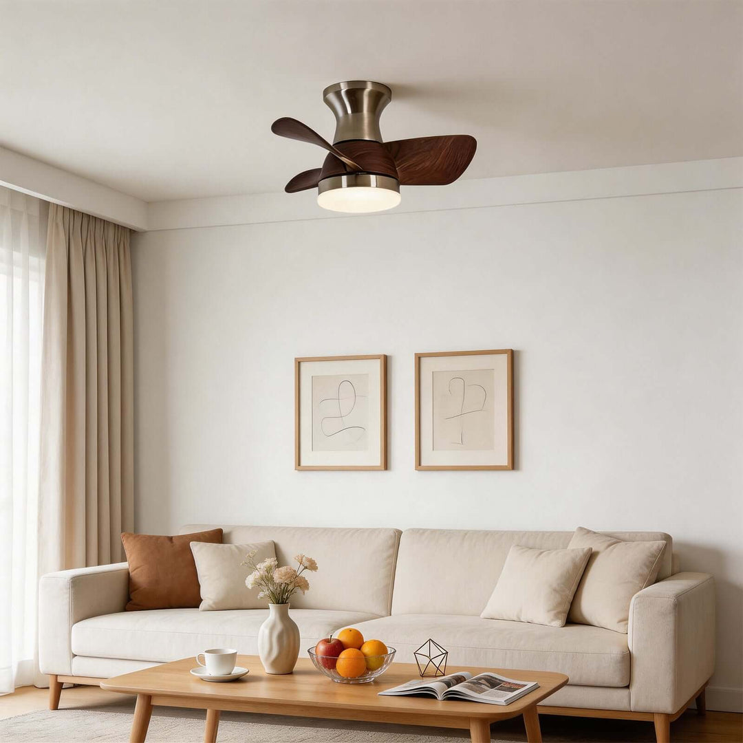 Xyzor Ceiling Fan Light - Contemporary ABS Bedroom Light