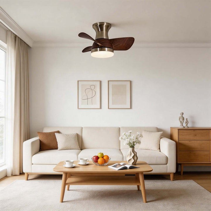 Xyzor Ceiling Fan Light - Contemporary ABS Bedroom Light