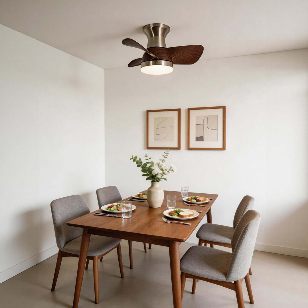 Xyzor Ceiling Fan Light - Contemporary ABS Bedroom Light