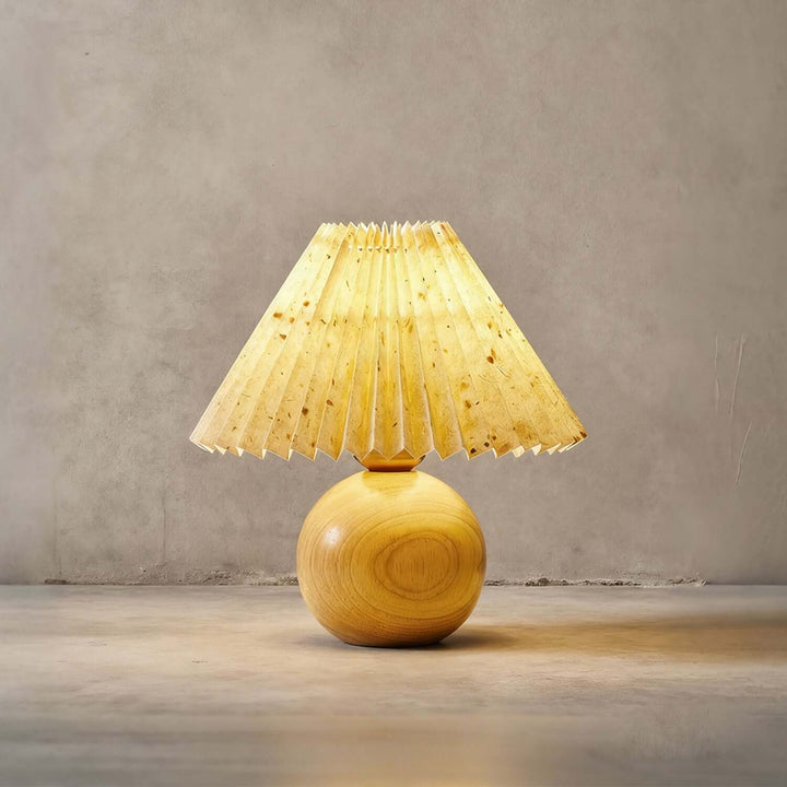 Yarvo Table Lamp – Wabi-Sabi Vintage Fabric Bedside Lamp