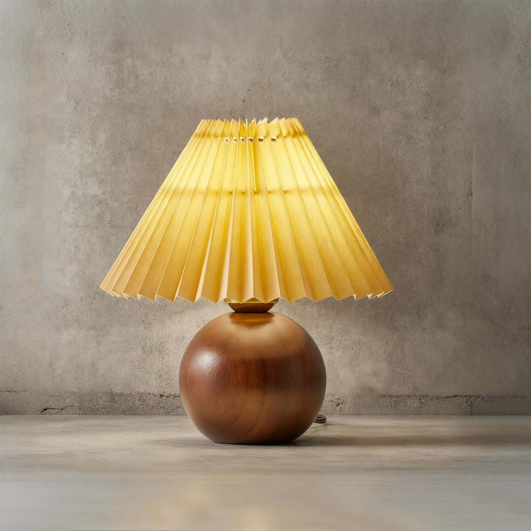 Yarvo Table Lamp – Wabi-Sabi Vintage Fabric Bedside Lamp