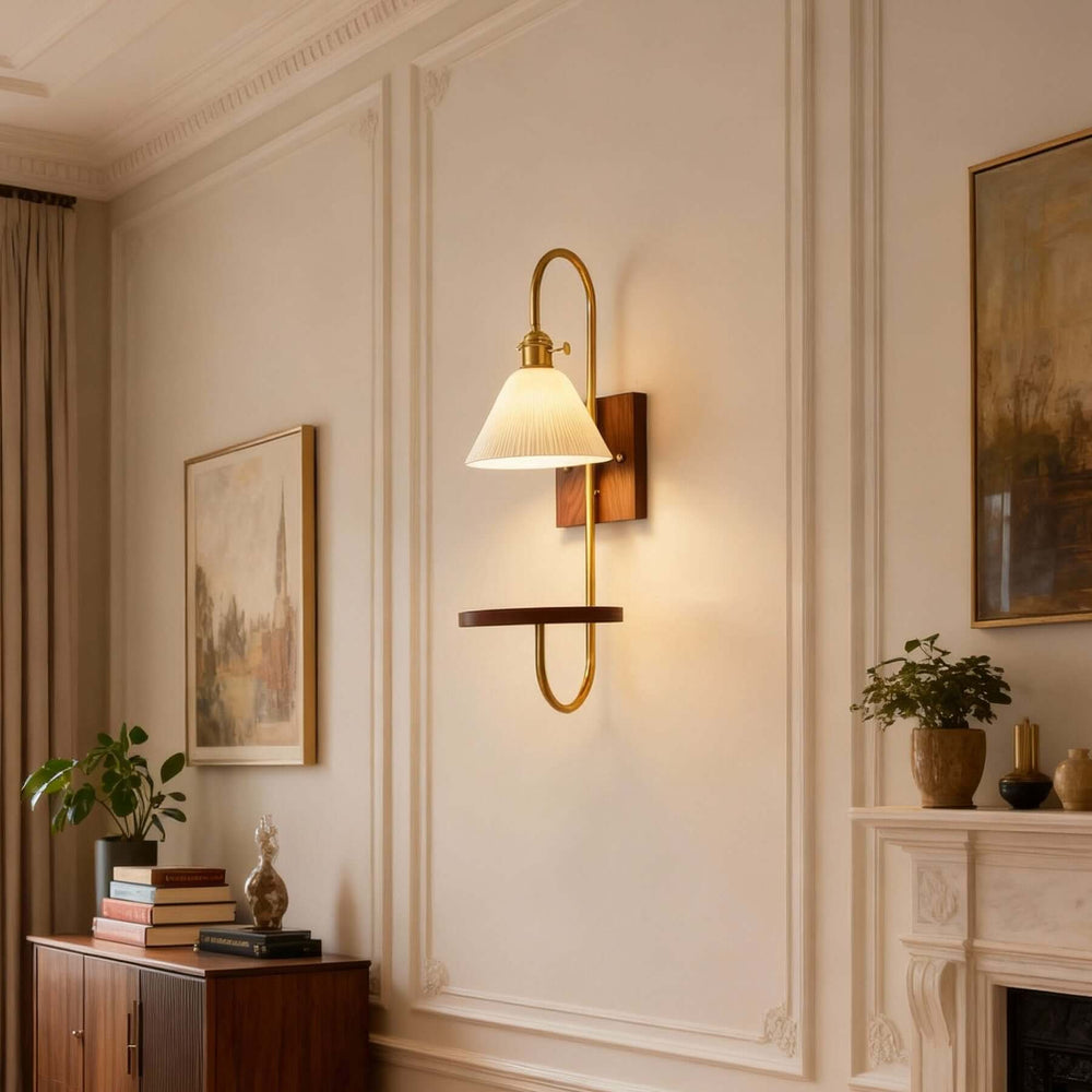 Yontra Shelf Sconce – French Modern Wall Light Fixture