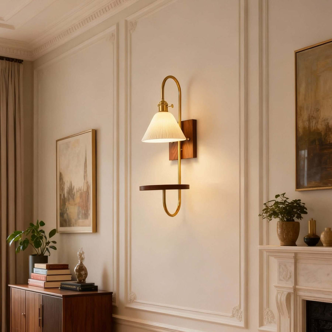 Yontra Shelf Sconce – French Modern Wall Light Fixture