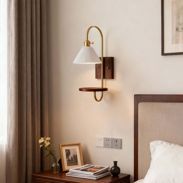 Yontra Shelf Sconce – French Modern Wall Light Fixture