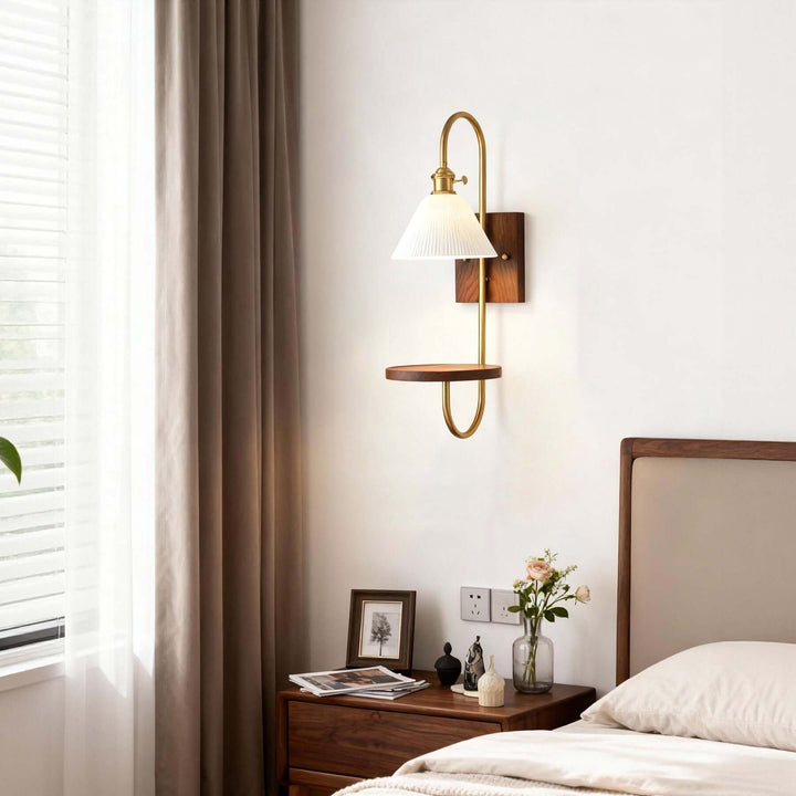 Yontra Shelf Sconce – French Modern Wall Light Fixture
