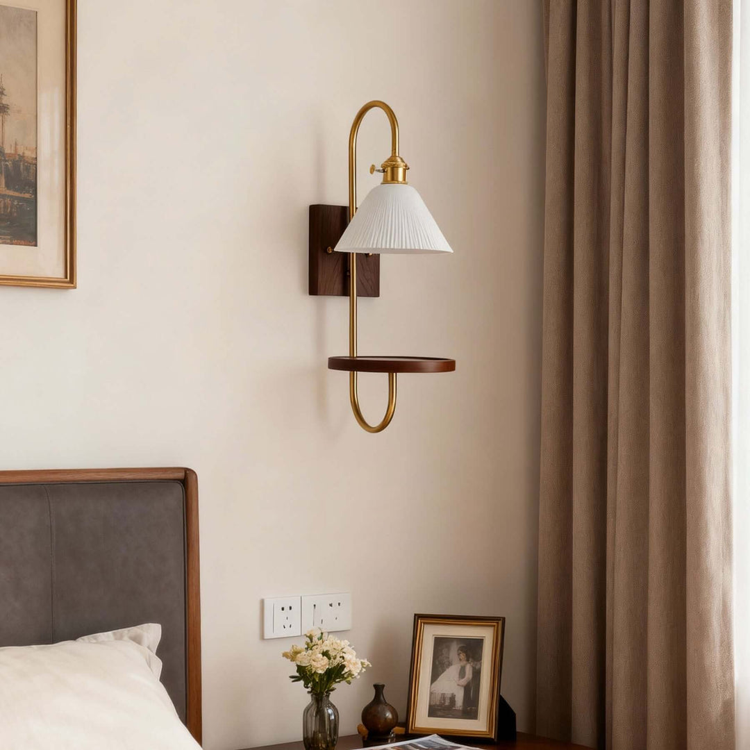 Yontra Shelf Sconce – French Modern Wall Light Fixture
