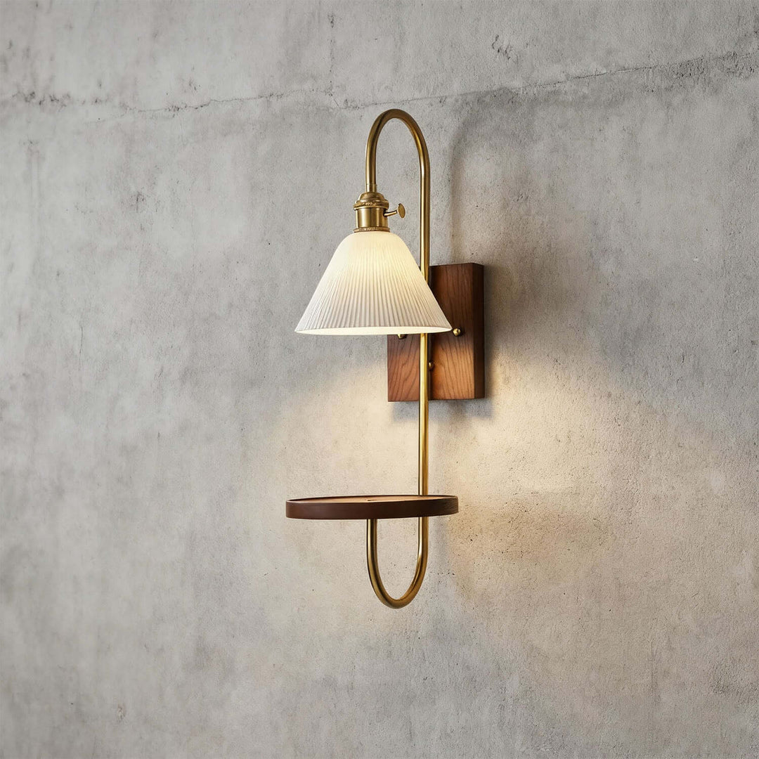 Yontra Shelf Sconce – French Modern Wall Light Fixture